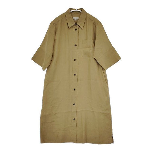 MARGARET HOWELL 578-0158607 SHIRTING LINEN DRESS リネン ワンピース 20SS ベージュ レディース マーガレットハウエル【中古】5-0824S∞