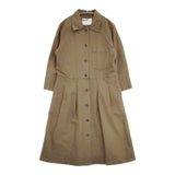 MHL. 595-8158501 FADED COTTON CANVAS シャツワンピ ワンピース カーキ レディース エムエイチエル【中古】5-1129M∞