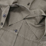 MHL. 595-8158501 FADED COTTON CANVAS シャツワンピ ワンピース カーキ レディース エムエイチエル【中古】5-1129M∞