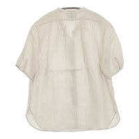 MARGARET HOWELL 578-8152041 SOFT LINEN SHIRT サイズ1 定価25300円 ブラウス シャツ ベージュ レディース マーガレットハウエル【中古】5-0725S♪