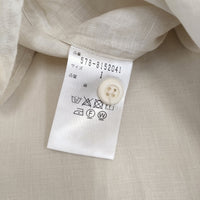 MARGARET HOWELL 578-8152041 SOFT LINEN SHIRT サイズ1 定価25300円 ブラウス シャツ ベージュ レディース マーガレットハウエル【中古】5-0725S♪