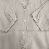 MARGARET HOWELL 578-8152041 SOFT LINEN SHIRT サイズ1 定価25300円 ブラウス シャツ ベージュ レディース マーガレットハウエル【中古】5-0725S♪