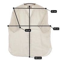 MARGARET HOWELL 578-8152041 SOFT LINEN SHIRT サイズ1 定価25300円 ブラウス シャツ ベージュ レディース マーガレットハウエル【中古】5-0725S♪