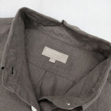MARGARET HOWELL 578-0152604 LINEN VOILE SHIRT 七分袖 プルオーバー ブラウス シャツ 20SS ブラウン レディース マーガレットハウエル【中古】5-1129M∞