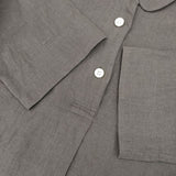 MARGARET HOWELL 578-0152604 LINEN VOILE SHIRT 七分袖 プルオーバー ブラウス シャツ 20SS ブラウン レディース マーガレットハウエル【中古】5-1129M∞