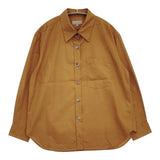 MARGARET HOWELL 578-9253017 FINE COTTON POPLIN SHIRT 長袖シャツ ブラウン系 レディース マーガレットハウエル【中古】5-1129M∞