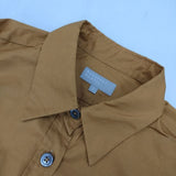 MARGARET HOWELL 578-9253017 FINE COTTON POPLIN SHIRT 長袖シャツ ブラウン系 レディース マーガレットハウエル【中古】5-1129M∞