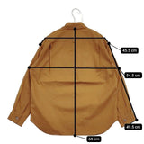 MARGARET HOWELL 578-9253017 FINE COTTON POPLIN SHIRT 長袖シャツ ブラウン系 レディース マーガレットハウエル【中古】5-1129M∞