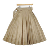 Sacai Cotton Gabardine Skirt 定価99000円 SCW-214 サイズ1 プリーツ ベルテッド ロングスカート ベージュ レディース サカイ【中古】5-0718G♪