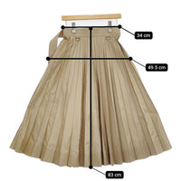 Sacai Cotton Gabardine Skirt 定価99000円 SCW-214 サイズ1 プリーツ ベルテッド ロングスカート ベージュ レディース サカイ【中古】5-0718G♪