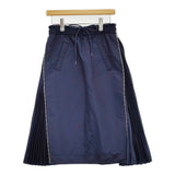 Sacai サイドファスナーMA-1スカート SCW-003 サイズ1 ミリタリー スカート ネイビー レディース サカイ【中古】5-1018G♪