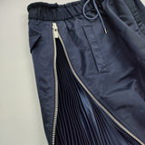 Sacai サイドファスナーMA-1スカート SCW-003 サイズ1 ミリタリー スカート ネイビー レディース サカイ【中古】5-1018G♪