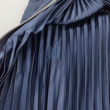 Sacai サイドファスナーMA-1スカート SCW-003 サイズ1 ミリタリー スカート ネイビー レディース サカイ【中古】5-1018G♪