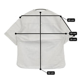 MHL. YARN DYE COTTON LINEN595-9152550 2 定価18700円 ストライプ 半袖シャツ 19SS ホワイト グレー レディース エムエイチエル【中古】5-0806S♪