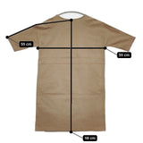 hobonichi + a IOHOP-13S86 コットンストレッチ ワンピース ベージュ レディース ほぼ日/エードット/大橋歩【中古】5-1109S∞