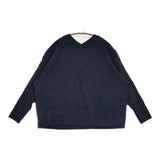 BIWACOTTON 3439745 Vネック サイズT 長袖Ｔシャツ カットソー ロンＴ ネイビー レディース ビワコットン【中古】5-1109M∞