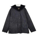 Sunny clouds フェイクムートン コート 中綿 ジャケット ブラック レディース サニークラウズ【中古】5-1004A∞