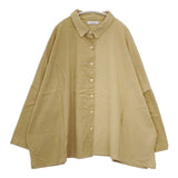 COLORK カラック コーデュロイ ワイド 長袖シャツ ベージュ レディース【中古】5-1004T∞