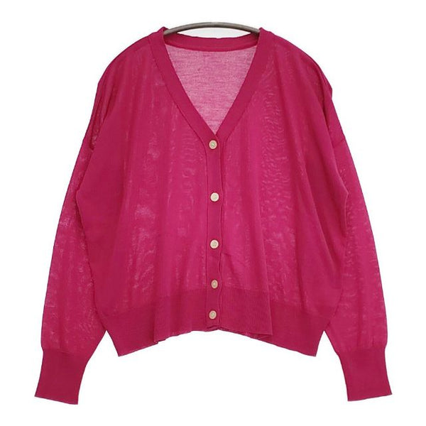 Syrup. サイズLL カーディガン ピンク レディース シロップ【中古】5-1109M∞