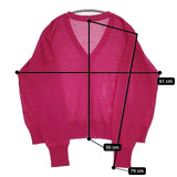 Syrup. サイズLL カーディガン ピンク レディース シロップ【中古】5-1109M∞