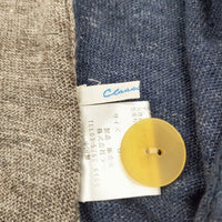 Classic Body クラシックボディ リネン ボレロ パラスパレス取扱い カーディガン ネイビー ライトグレー レディース【中古】5-0922M◎