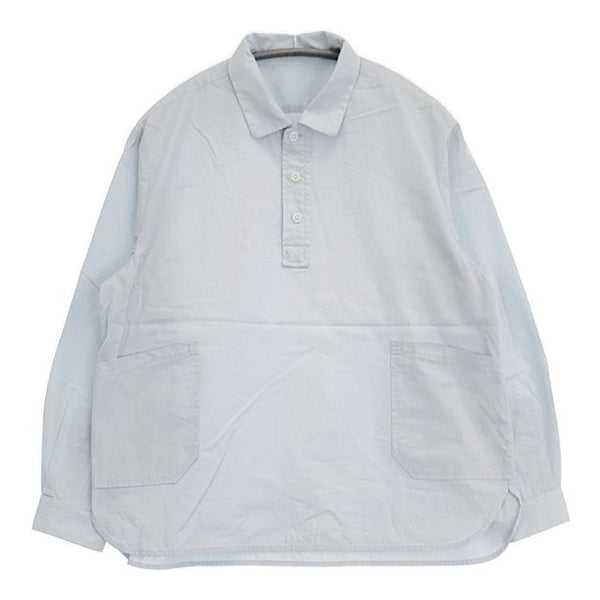 YAECA/ほぼ日 LDKWARE 021103 TSUKISHIRO プルオーバー 長袖シャツ ライトブルー レディース ヤエカ/ほぼ日【中古】5-1109M∞