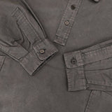 YAECA/ほぼ日 LDKWARE 18803 プルオーバー 長袖シャツ AOSUMI チャコールグレー レディース ヤエカ/ほぼ日【中古】5-1109M∞