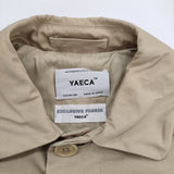 YAECA ステンカラーロングコート 60503 サイズM ステンカラーコート ベージュ レディース ヤエカ【中古】5-1018M♪