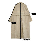 YAECA ステンカラーロングコート 60503 サイズM ステンカラーコート ベージュ レディース ヤエカ【中古】5-1018M♪