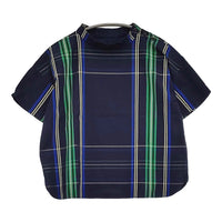 BEAMS BOY ボーイビッグタータンプルオーバー 定価11880円 ブラウス シャツ 24SS ネイビー レディース ビームスボーイ【中古】5-0731S♪
