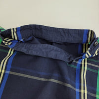 BEAMS BOY ボーイビッグタータンプルオーバー 定価11880円 ブラウス シャツ 24SS ネイビー レディース ビームスボーイ【中古】5-0731S♪