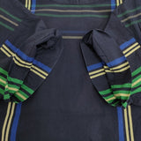 BEAMS BOY ボーイビッグタータンプルオーバー 定価11880円 ブラウス シャツ 24SS ネイビー レディース ビームスボーイ【中古】5-0731S♪