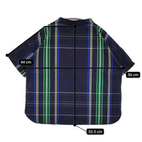 BEAMS BOY ボーイビッグタータンプルオーバー 定価11880円 ブラウス シャツ 24SS ネイビー レディース ビームスボーイ【中古】5-0731S♪