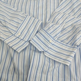 MACPHEE コットンブロード クロップドシャツ 36 定価16500円 ブラウス シャツ 24SS ライトブルー ホワイト レディース マカフィー【中古】5-0731S♪