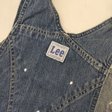Lee LM7245 ペイント加工 デニムサロペット オーバーオール ブルー レディース リー【中古】5-1109M∞
