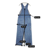 Lee LM7245 ペイント加工 デニムサロペット オーバーオール ブルー レディース リー【中古】5-1109M∞