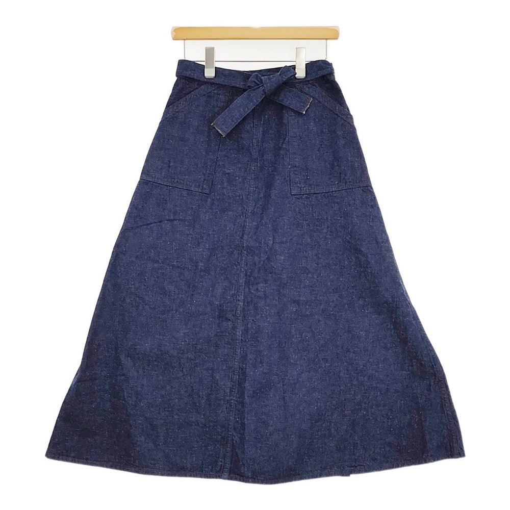 or Slow ラップスカート 巻きスカート マキシ 定価20790円 デニム