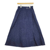 or Slow ラップスカート 巻きスカート マキシ 定価20790円 デニム ロングスカート ネイビー レディース オアスロウ【中古】5-1018G♪