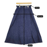 or Slow ラップスカート 巻きスカート マキシ 定価20790円 デニム ロングスカート ネイビー レディース オアスロウ【中古】5-1018G♪