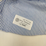 Vas-y Lentement 51-2010 シワ加工 コットン インド製 ストライプ 長袖シャツ ブルー ホワイト レディース ヴァジーラントマン【中古】5-1109M∞