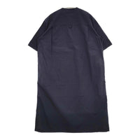 MHL. SANDED COTTON LINEN OP 595-3157501 サイズ2 バンドカラーシャツ ワンピース 23SS ネイビー レディース エムエイチエル【中古】5-0806S♪
