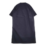MHL. SANDED COTTON LINEN OP 595-3157501 サイズ2 バンドカラーシャツ ワンピース 23SS ネイビー レディース エムエイチエル【中古】5-0806S♪