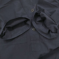 MHL. SANDED COTTON LINEN OP 595-3157501 サイズ2 バンドカラーシャツ ワンピース 23SS ネイビー レディース エムエイチエル【中古】5-0806S♪