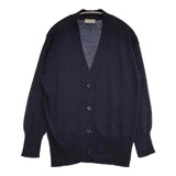 MARGARET HOWELL 578-2264001 STAPLE COTTON コットンニット カーディガン 22AW ネイビー レディース マーガレットハウエル【中古】5-1109M∞