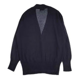 MARGARET HOWELL 578-2264001 STAPLE COTTON コットンニット カーディガン 22AW ネイビー レディース マーガレットハウエル【中古】5-1109M∞