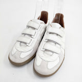 REPRODUCTION OF FOUND ジャーマントレーナー レザー ベルクロ 39 スニーカー ホワイト レディース リプロダクションオブファウンド【中古】5-1127G◎