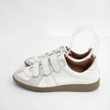 REPRODUCTION OF FOUND ジャーマントレーナー レザー ベルクロ 39 スニーカー ホワイト レディース リプロダクションオブファウンド【中古】5-1127G◎