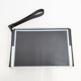 ISSEY MIYAKE レザー クラッチバッグ ブラック レディース イッセイミヤケ【中古】5-0819G◎