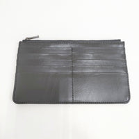 ISSEY MIYAKE レザー クラッチバッグ ブラック レディース イッセイミヤケ【中古】5-0819G◎
