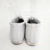 opposite of vulgarity マイクロファイバーレザーフラットシューズ 24cm シューズ・靴 ホワイト レディース オポジットオブブルガリティー【中古】5-1217G◎